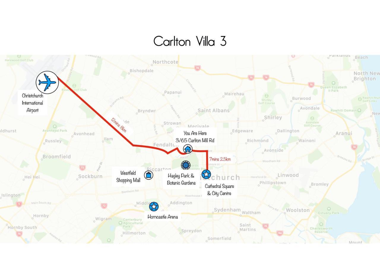 Carlton Villa 3 - Christchurch Holiday Homes Ngoại thất bức ảnh